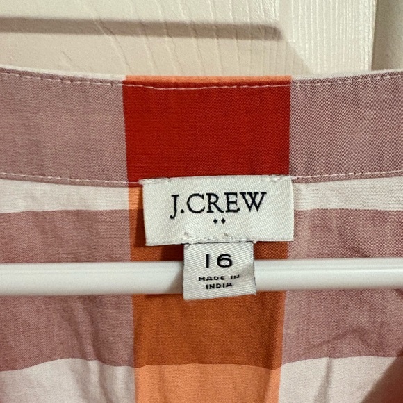J. Crew Faux-wrap sleeveless mini dress Bohemian Red Wildfire plaid Size 10 - Picture 5 of 8